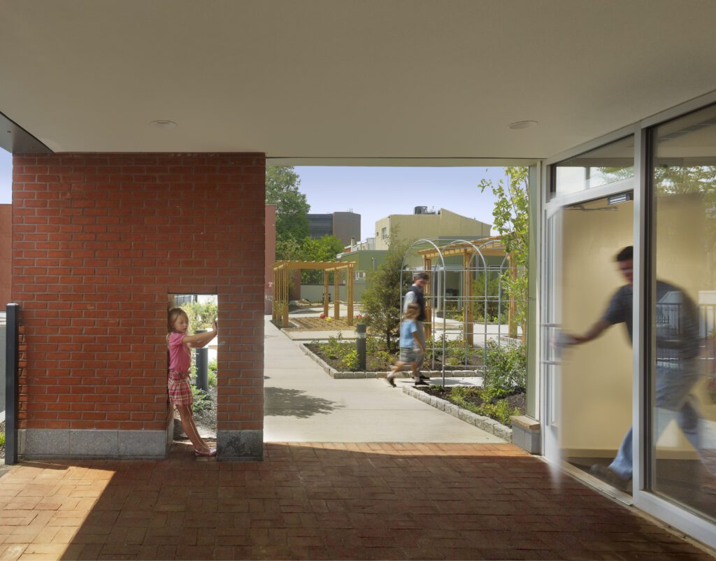 Architectural Transition Framing the Garden Axis